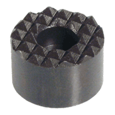 Round Gripper - Counterbored (Hardened Tool Steel, Serrated)