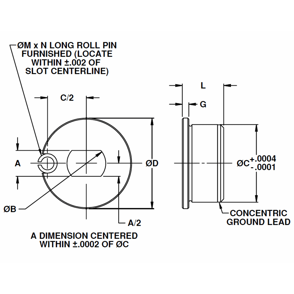 Knurled Slotted Locator Bushing Century Tools