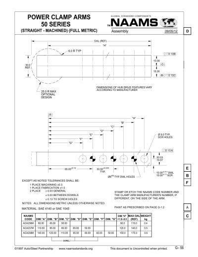 NAAMS ACA236 Power Clamp Arm - Image 2