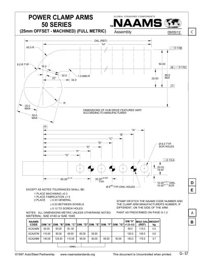NAAMS ACA247 Power Clamp Arm - Image 2