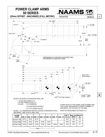 NAAMS ACA413 Power Clamp Arm - Image 2