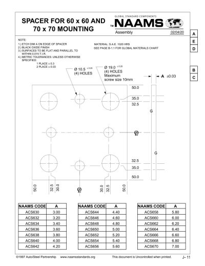 NAAMS ACS670 Spacer - Image 2