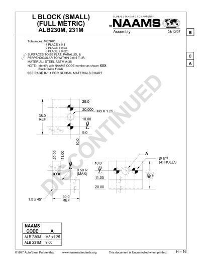 NAAMS ALB230M L-Block - Image 2