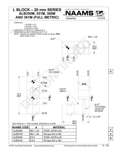 NAAMS ALB361M L-Block - Image 2