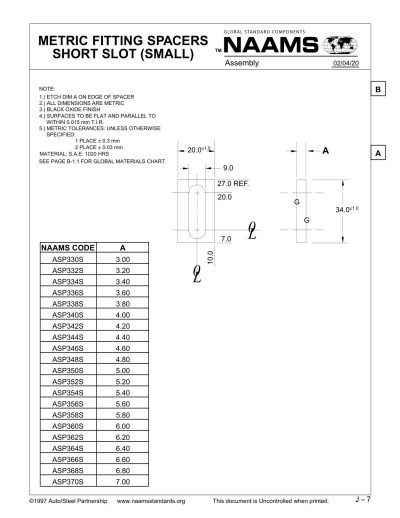 NAAMS ASP332S Fitting Spacer - Image 2