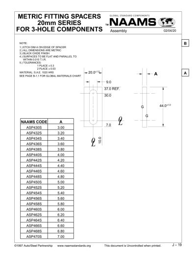 NAAMS ASP430S Fitting Spacer - Image 2