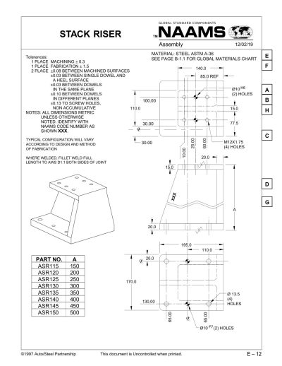 NAAMS ASR130 Stack Riser - Image 2