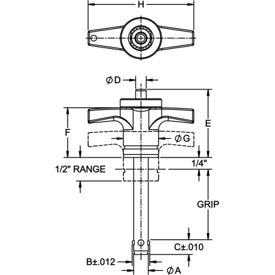 Adjustable Ball Lock Pin (T Handle) - Image 2