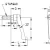 Adjustable Handle - Stud Type (Steel Body, Zinc Handle) - Image 2