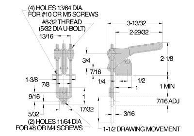 Toggle Clamp - CL-110-PA Series (500 lbs) - Image 2