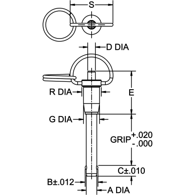 Ball Lock Pin (Ring Handle) - Image 2