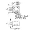 Square Gripper - Counterbored (Hardened Tool Steel, Serrated) - Image 2