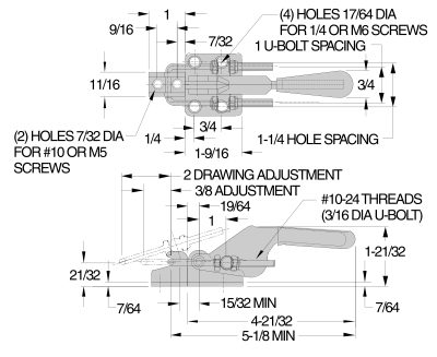 Toggle Clamp - CL-200-PA Series (700 lbs) - Image 2