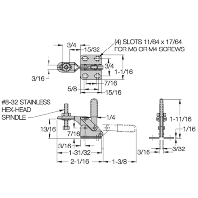 Toggle Clamp - CL-21-TC (100 lbs) - Image 2