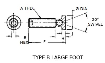 Swivel Screw Clamp (Large Foot) - Image 2