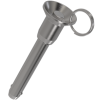 Marine Ball Lock Pin (Recessed Button Handle) - Cable Assembly