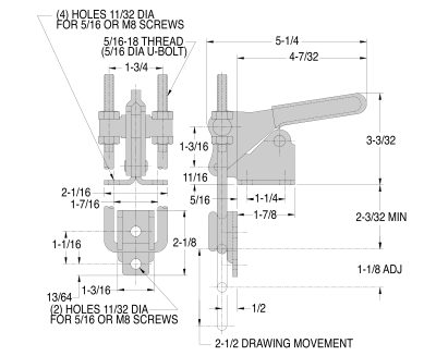 Toggle Clamp - CL-310-PA Series (2000 lbs) - Image 2