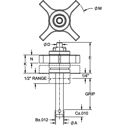 Adjustable Ball Lock Pin (Knob Handle) - Image 2