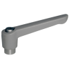 Adjustable Handle - Tapped (Stainless Steel Body, Thermoplastic Handle)