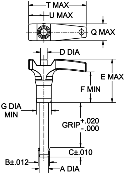Heavy-Duty Ball Lock Pin (L Handle) - Image 2