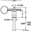 Ball Lock Pin (T Handle) - Nylon Lanyard - Image 2