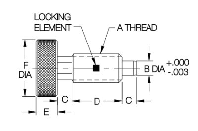 Hand-Retractable Plunger - Knurled Head (Locking Type) - Image 2