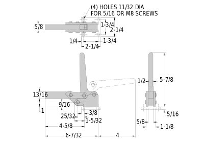 Toggle Clamp - CL-50-HDC Series (2500 lbs) - Image 2