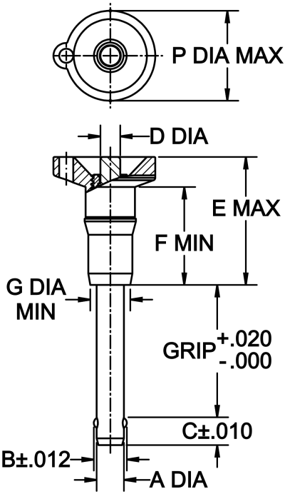 Heavy-Duty Ball Lock Pin (Button Handle) - Cable Assembly - Image 2