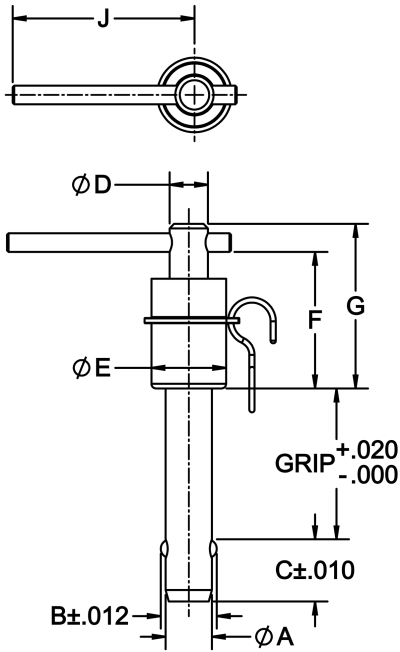 Double-Acting Ball Lock Pin (L Handle) - Image 2