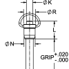Marine Ball Lock Pin (Ring Handle) - Cable Assembly - Image 2