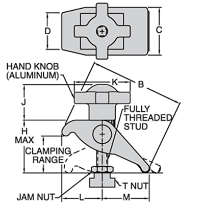Forged Adjustable Drill-Press Clamp - Image 2